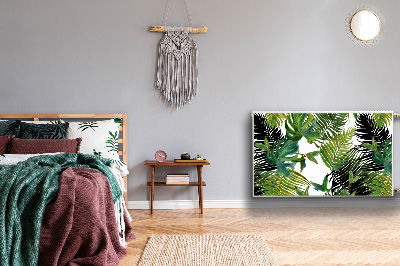 Capa magnética para radiador Folhas tropicais