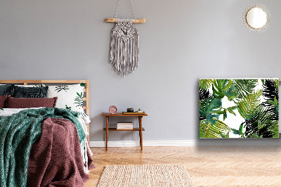 Capa magnética para radiador Folhas tropicais