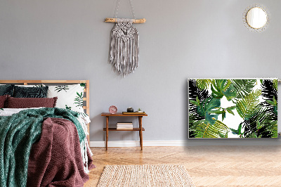 Capa magnética para radiador Folhas tropicais