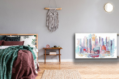 Capa magnética para radiador Uma cidade à beira da água