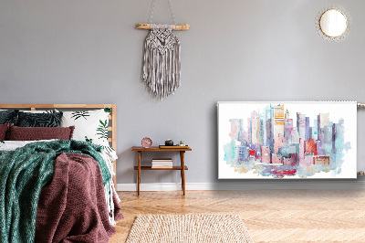 Capa magnética para radiador Uma cidade à beira da água