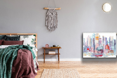 Capa magnética para radiador Uma cidade à beira da água