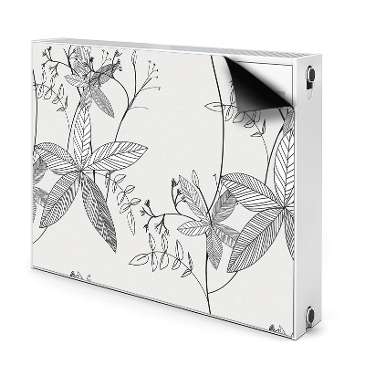 Cobertura magnética para radiador Rabisco de flores