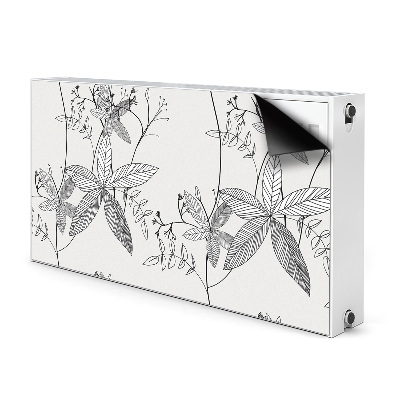 Cobertura magnética para radiador Rabisco de flores