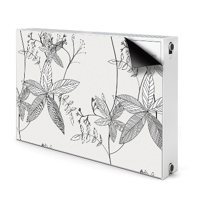 Cobertura magnética para radiador Rabisco de flores