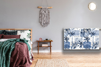 Capa magnética para radiador Palmeira azul