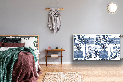 Capa magnética para radiador Palmeira azul