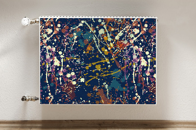 Cobertura magnética para radiador Manchas de aquarela