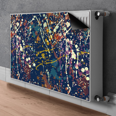 Cobertura magnética para radiador Manchas de aquarela