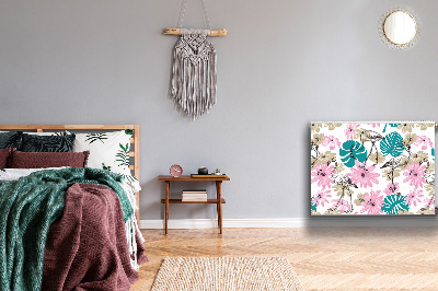 Cobertura magnética para radiador Flamingos pintados