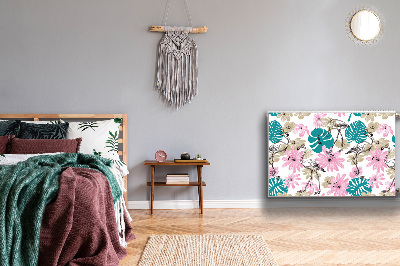 Cobertura magnética para radiador Flamingos pintados