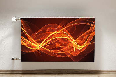 Cobertura magnética para radiador Chama vermelha