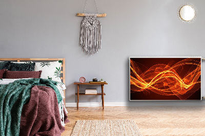 Cobertura magnética para radiador Chama vermelha