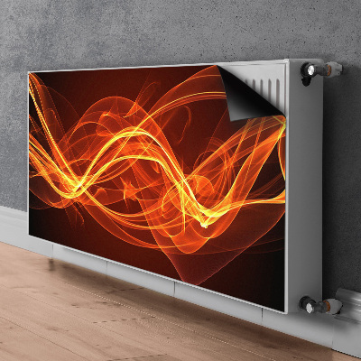 Cobertura magnética para radiador Chama vermelha