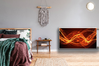 Cobertura magnética para radiador Chama vermelha