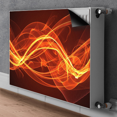 Cobertura magnética para radiador Chama vermelha