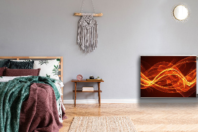 Cobertura magnética para radiador Chama vermelha