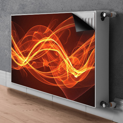 Cobertura magnética para radiador Chama vermelha