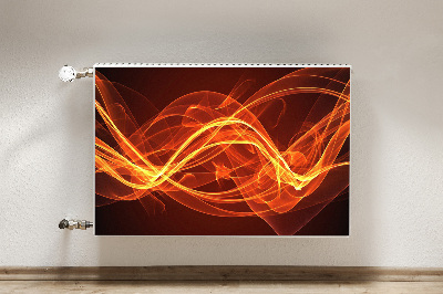 Cobertura magnética para radiador Chama vermelha