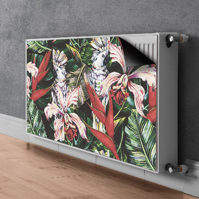 Cobertura magnética para radiador Um papagaio nos trópicos