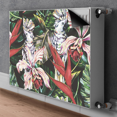 Cobertura magnética para radiador Um papagaio nos trópicos