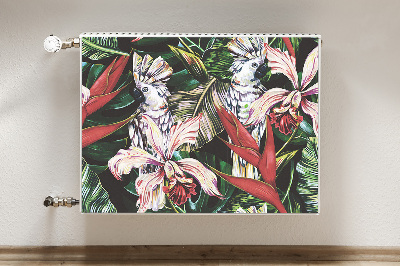 Cobertura magnética para radiador Um papagaio nos trópicos