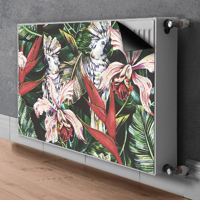 Cobertura magnética para radiador Um papagaio nos trópicos