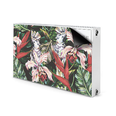 Cobertura magnética para radiador Um papagaio nos trópicos