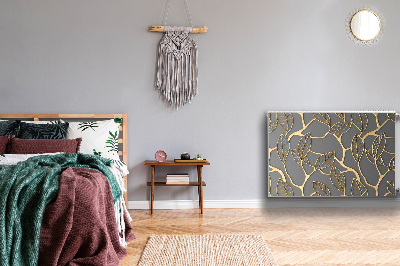 Cobertura magnética para radiador Padrão frondoso