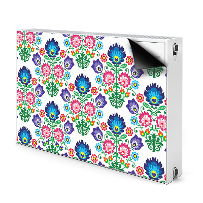 Cobertura magnética para radiador Padrão folclórico