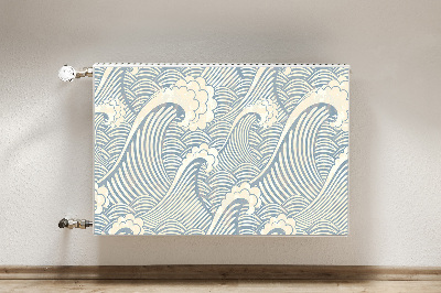 Cobertura magnética para radiador Ondas do oceano