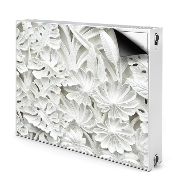 Capa magnética para radiador Folhas de mármore