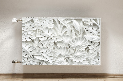 Capa magnética para radiador Folhas de mármore