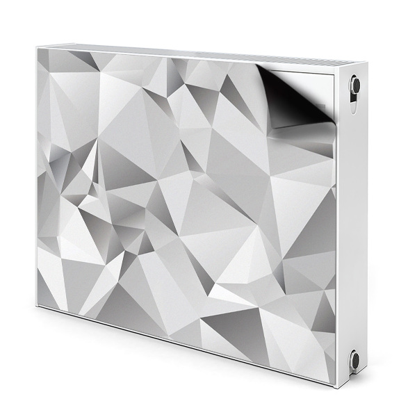 Cobertura magnética para radiador Abstração cinza