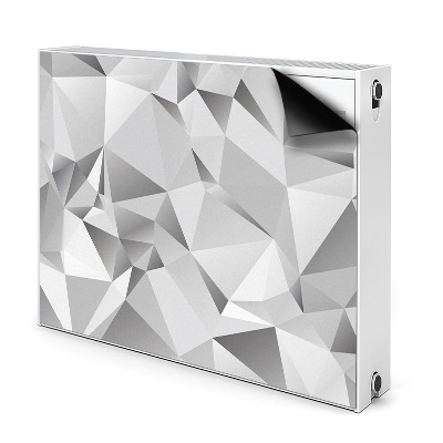 Cobertura magnética para radiador Abstração cinza