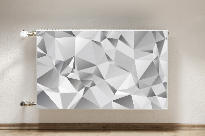 Cobertura magnética para radiador Abstração cinza