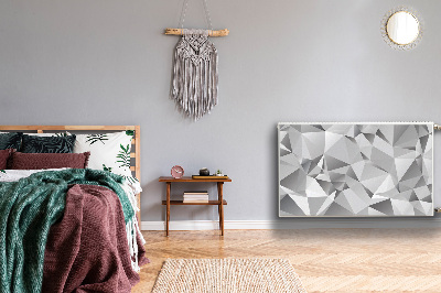 Cobertura magnética para radiador Abstração cinza