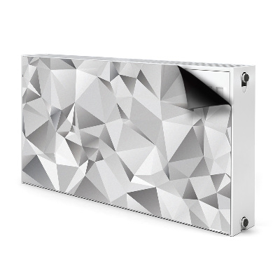 Cobertura magnética para radiador Abstração cinza