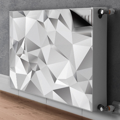 Cobertura magnética para radiador Abstração cinza