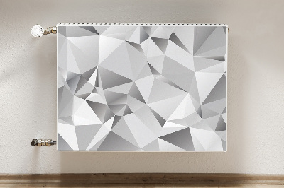 Cobertura magnética para radiador Abstração cinza