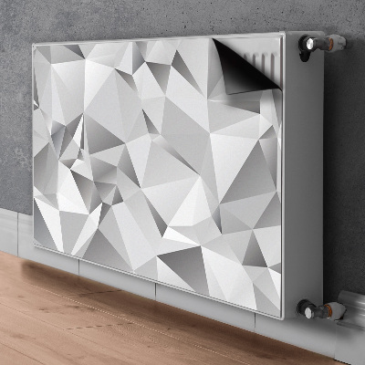Cobertura magnética para radiador Abstração cinza