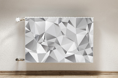 Cobertura magnética para radiador Abstração cinza