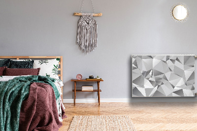 Cobertura magnética para radiador Abstração cinza