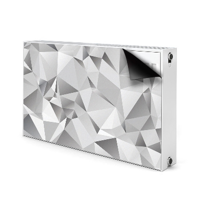 Cobertura magnética para radiador Abstração cinza