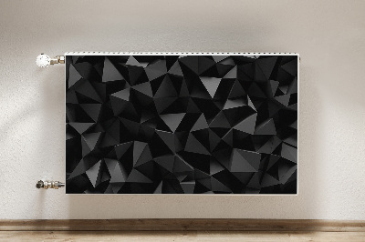 Cobertura magnética para radiador Abstração negra