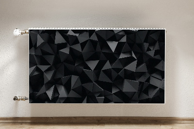 Cobertura magnética para radiador Abstração negra