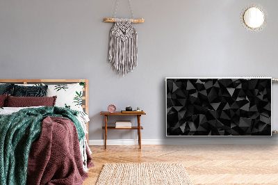 Cobertura magnética para radiador Abstração negra