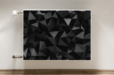 Cobertura magnética para radiador Abstração negra