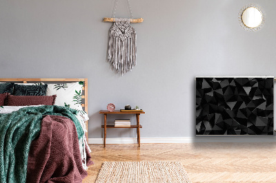 Cobertura magnética para radiador Abstração negra