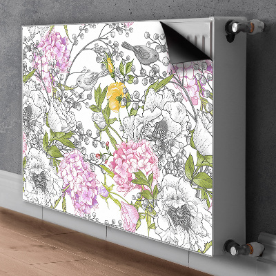 Cobertura magnética para radiador Pássaros